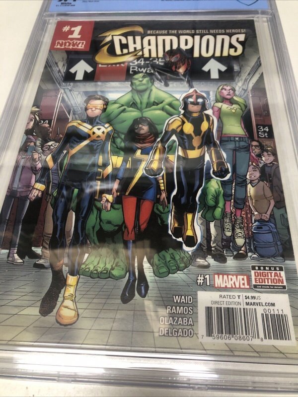 Champions (2016) # 1 (CBCS 9.4) Mark Waid • Ramos • Olazaba • Delgado •Civil War