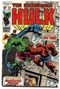 INCREDIBLE HULK #122 comic book  MARVEL-Hulk vs. Thing