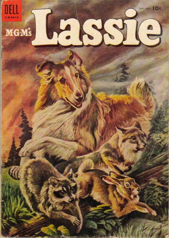 Lassie #18 VG ; Dell | low grade comic September 1954 MGM dog