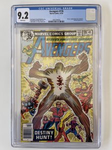 Avengers #176 CGC 9.2 WP NM (1978) ?? Korvac, Ms. Marvel & Starhawk