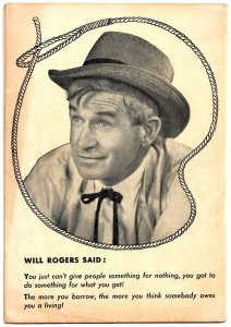 WILL ROGERS #5 (JUNE 1950) 5.0 VG/FN 1st Issue! Our Favorite Comedic Cowboy!