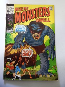 Where Monsters Dwell #9 (1971) FN Condition