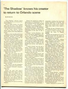 OrlandoCon Program Book 1977-Walter Gibson-Jim Ivey-CC Beck-Les Turner-FN