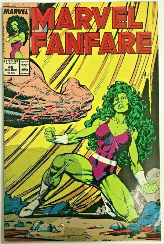 MARVEL FANFARE#48 VF 1989 SHE-HULK MARVEL COMICS