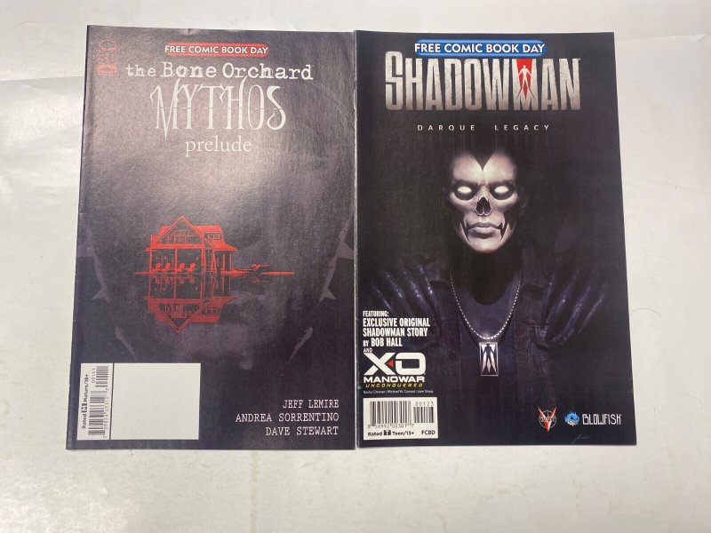 6 FCBD comic book Bountiful Garden Fright Night Bone Orchard Shadowman 31 KM42