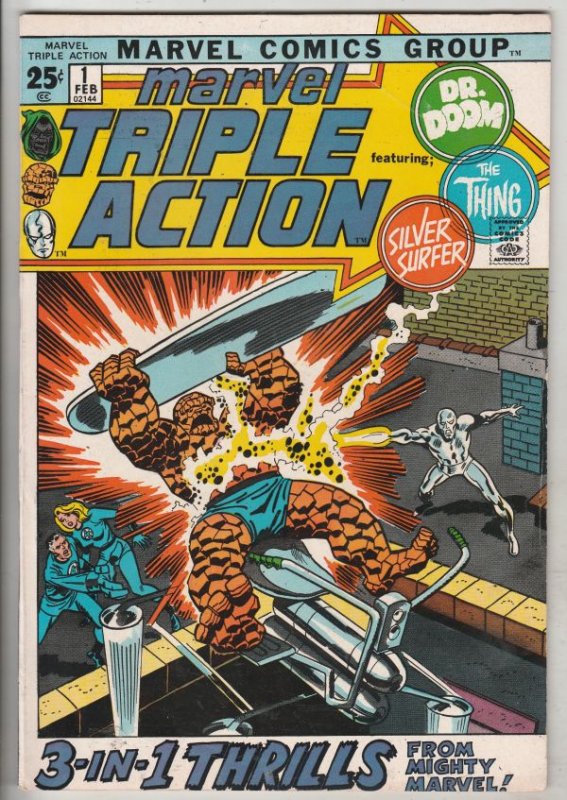 Marvel Triple Action #1 (Feb-72) NM- High-Grade Fantastic Four