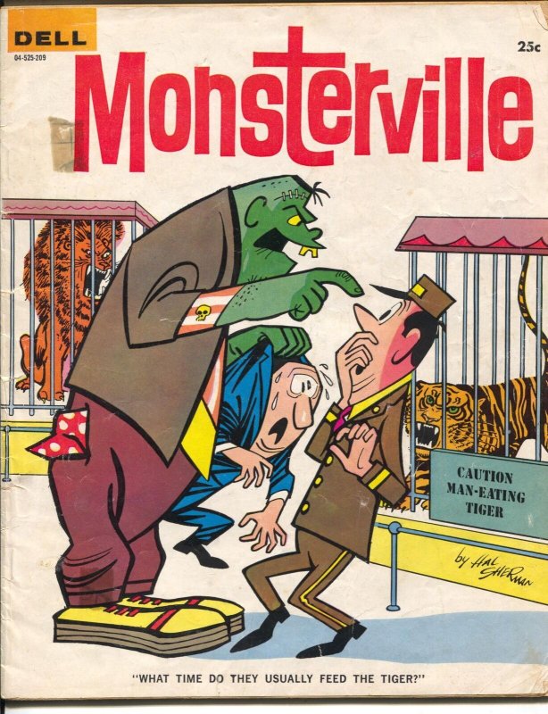 Monsterville #10 1962-Dell-comic strips-cartoons-1st issue-horror-VG