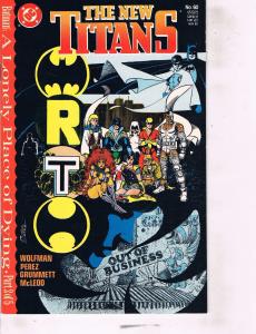 Lot Of 2 DC Comic Book New Titans #60 61 AB7