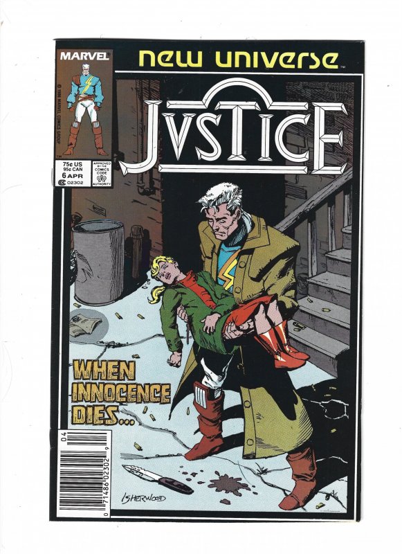 Justice #1 through 7 Newsstand Edition (1986)