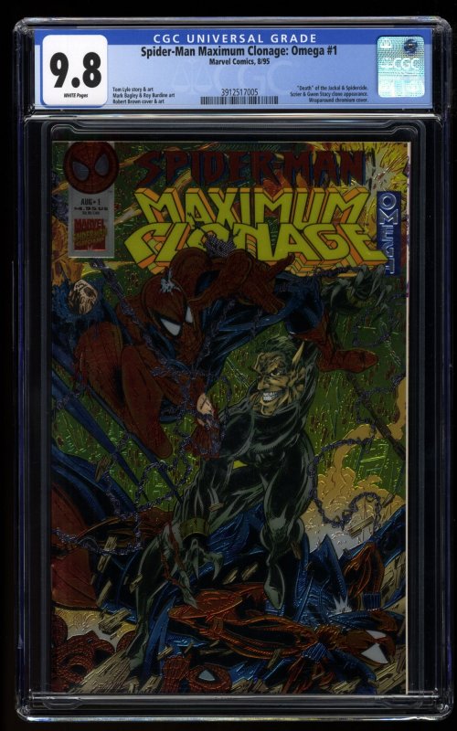 Spider-Man Maximum Clonage: Omega #1 CGC NM/M 9.8 White Pages