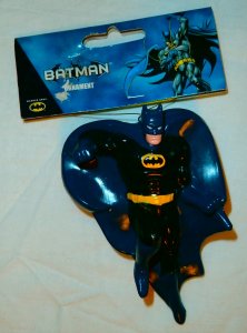 Kurt S. Adler Santa's World: BATMAN & SUPERMAN Christmas Ornaments (set of 2)