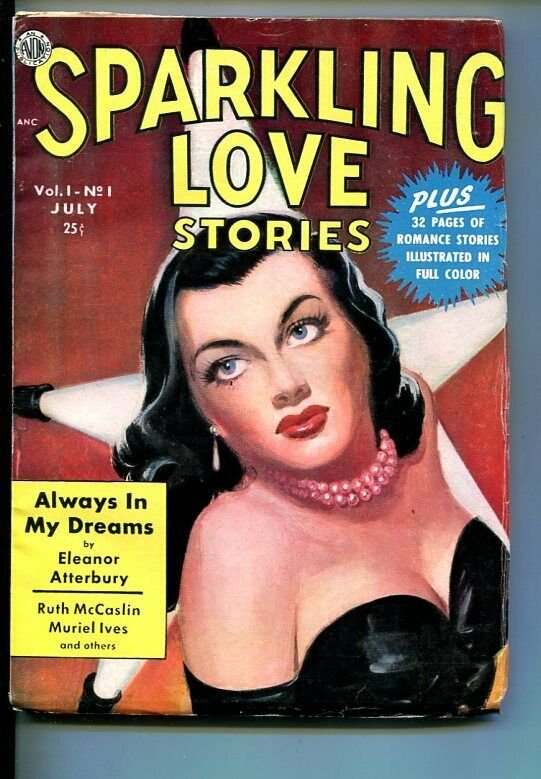 SPARKLING LOVE STORIES-#1-JULY 1950-PULP FICTION-SOUTHERN STATES PEDIGREE-vf