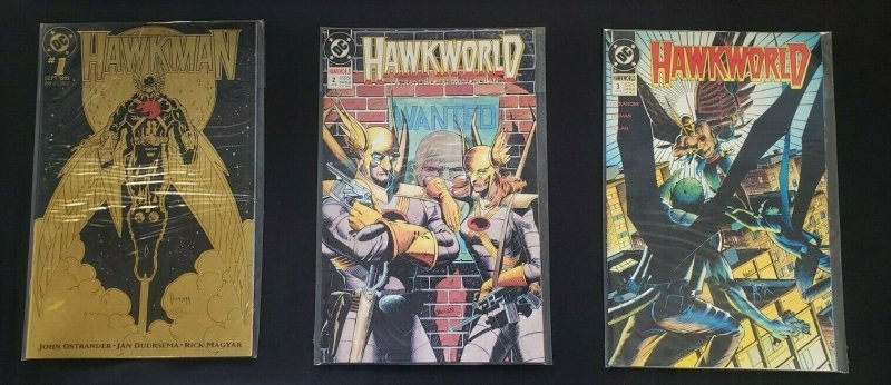 HAWKMAN 5PC (VF) HAWKGIRL, HAWKWORLD, SPECIAL ISSUE #1, LAST RIGHTS 1986-93