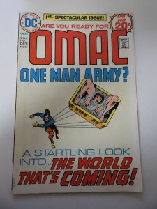 OMAC #1 (1974) VG+ Condition small moisture stains fc