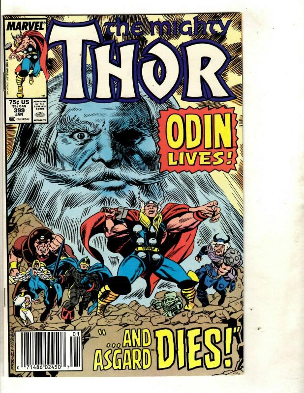 Lot of 7 Thor Marvel Comic Books # 399 400 447 466 500 Annual 12 13 Loki DS3