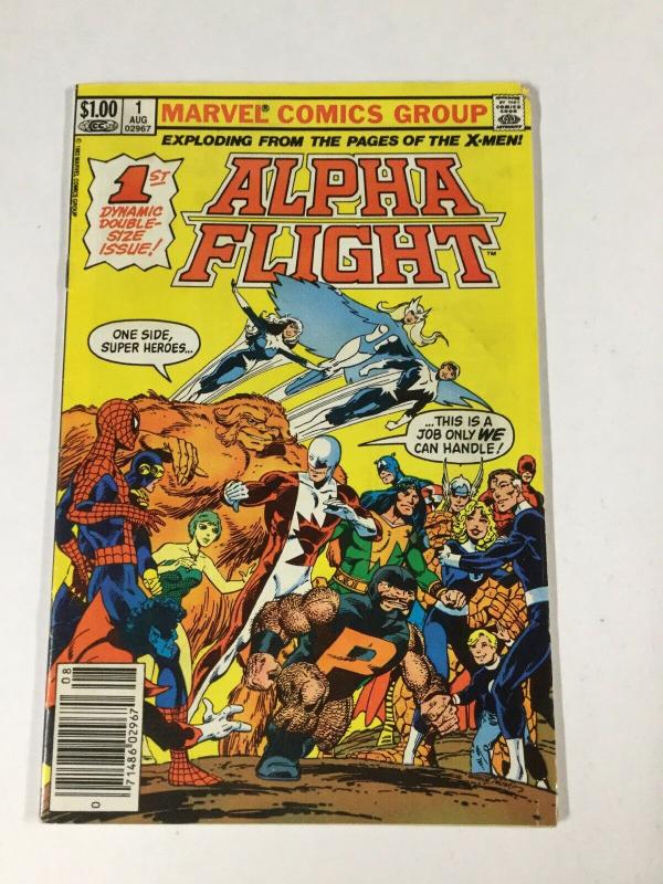 Alpha Flight 1 4.5 Vg+ Very Good+ Newsstand Edition Marvel Bronze