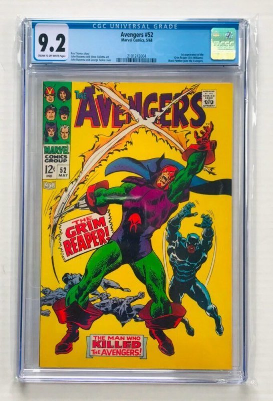 Avengers #52 (Marvel, 1968) CGC 9.2 - KEY