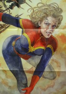 CAPTAIN MARVEL Promo Poster, 24 x 36, 2013, MARVEL, Unused more in our store 303