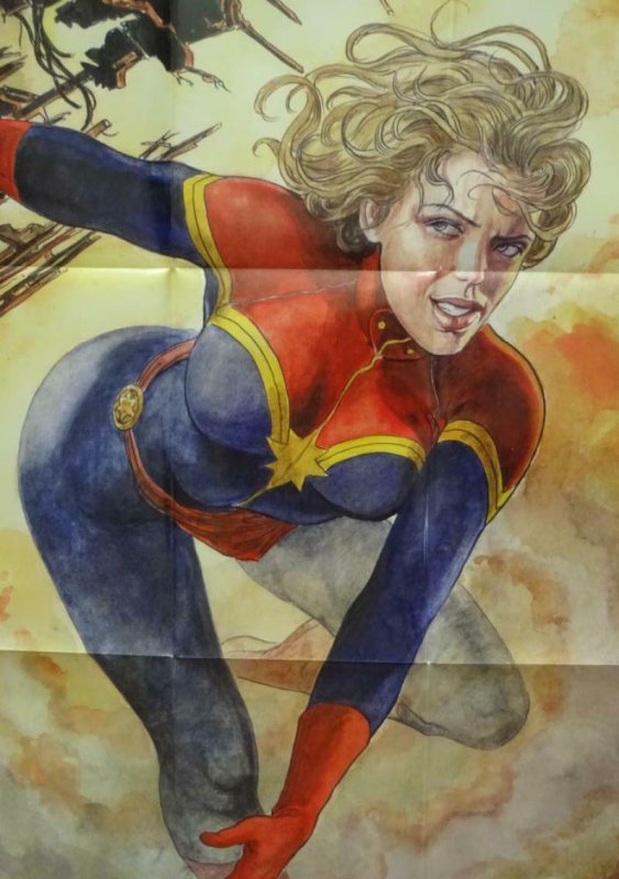 CAPTAIN MARVEL Promo Poster, 24 x 36, 2013, MARVEL, Unused more in our store 303
