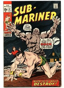 SUB-MARINER #41 1971-comic book Bronze-Age-Marvel