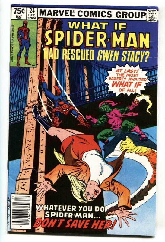 What If #24 comic book Spider-Man rescued GWEN STACY comic book