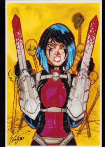 RAZOR: SCARS SKETCHCOVER ART 11 x 17 Print SIGNED w/COA