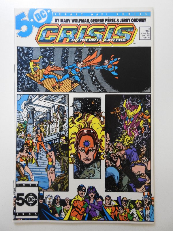 Crisis on Infinite Earths #11 (1986) Perez Art! Beautiful NM- Condition!