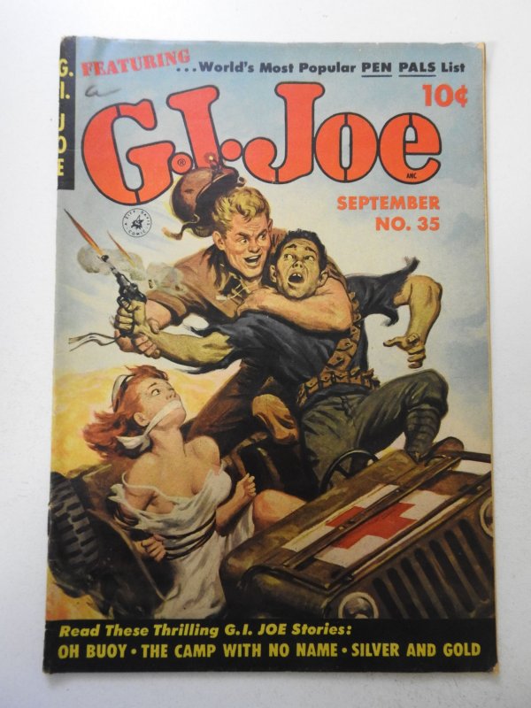 G.I. Joe #35 (1954) GD+ Condition 2 in cumulative spine split