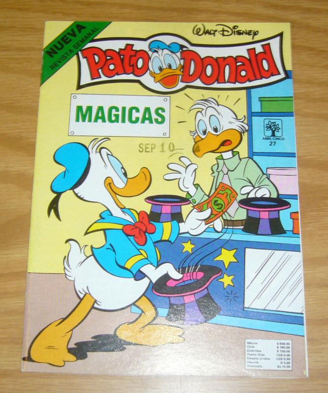 Revista Pato Donald #27 VF/NM; Abril Cinco | save on shipping - details inside