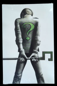 Arkham Asylum Riddler Black White Green Pinup Print Sealed NM
