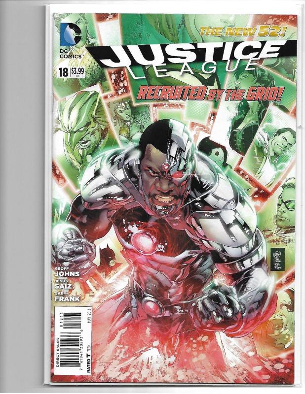 JUSTICE LEAGUE #18 - NEW 52 - NM/NM+ 1ST APP 7 DEADLY SINS - SHAZAM - MODERN KEY