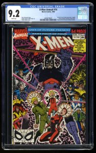 X-Men Annual #14 CGC NM- 9.2 White Pages 1st Cameo Gambit!