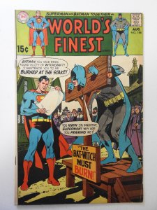 World's Finest Comics #186 (1969) VG+ Cond centerfold detached bottom st...