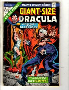 Giant-Size Dracula # 2 VG Marvel Comic Book Vampire Elder Gods Monster JL7