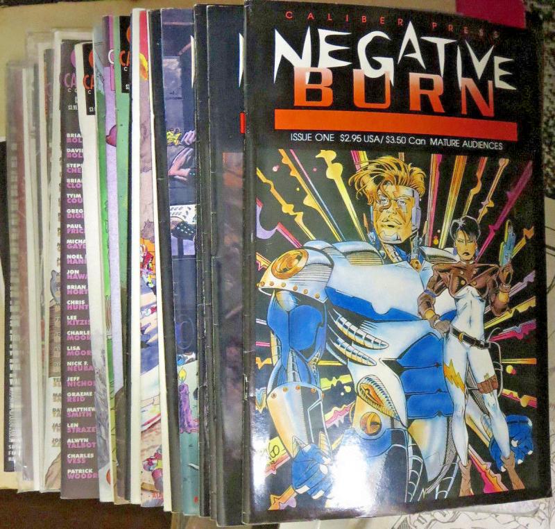 NEGATIVE BURN Lot of 25 comics book issues Caliber Image 1993-2006 B&W anthology