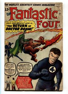 Fantastic Four-#10 comic book-1962-Doctor Doom-Jack Kirby - Marvel VG