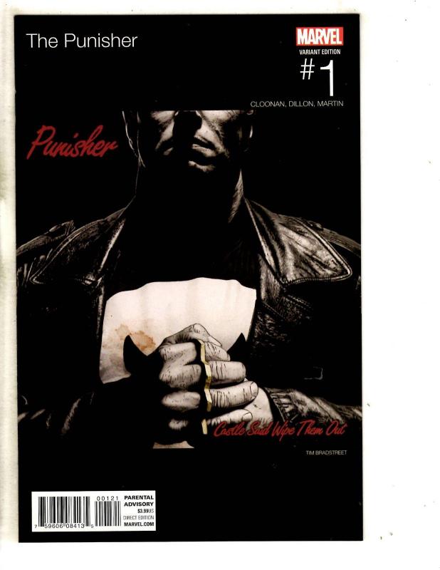 The Punisher # 1 NM 1st Print Variant Cover Marvel Book Tim Broadstreet MK3