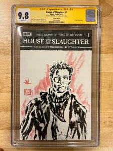 House of Slaughter #1 Sketch Cover CGCSS 9.8 David Mack Sketch & Sign