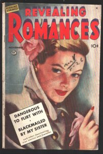 Revealing Romances #2 1949-Ace-Painted in-up girl cover-GGA in Matt Baker sty...