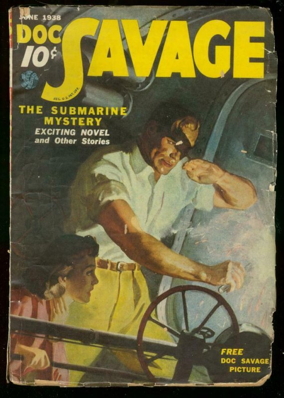 DOC SAVAGE JUNE 1938-SUBMARINE MYSTERY-STREET & SMITH G