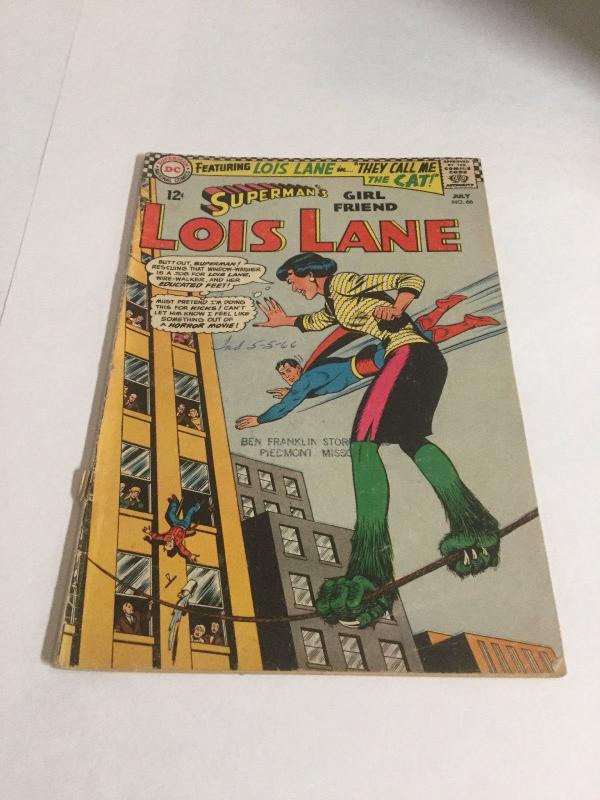 Superman’s Girlfriend Lois Lane 66 Gd+ Good+ 2.5 Bottom Staple Detached DC SA