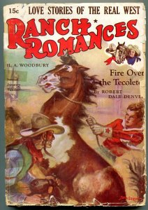 Ranch Romances Pulp January 20 1939- HA Woodbury- Robert Dale Denver