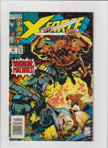 X-Force #21 VF 8.0 Newsstand Marvel Comics 1993 Greg Capullo,Deadpool Cameo 