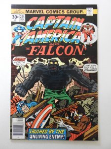 Captain America and the Falcon #204 Great Kirby Art! Solid VG/Fine Condition!