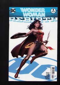 Wonder Woman: Rebirth #1 - STANLEY ARTGERM LAU VARIANT COVER! (9.2) 2016