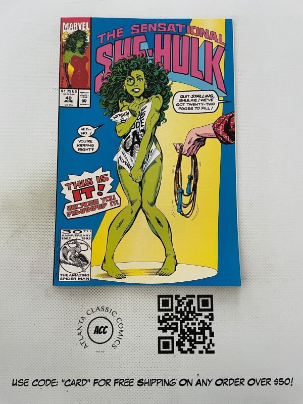 Sensational She-Hulk # 40 NM Marvel Comic Book X-Men John Byrne Savage 4 J231