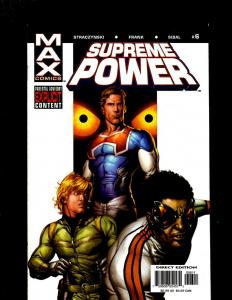 Lot of 9 Supreme Power Max Comic Books #1 1 2 3 4 5 6 7 8 HY7