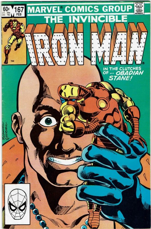 Iron Man #167 (1968 v1) Denny O'Neil Chessmen FN+