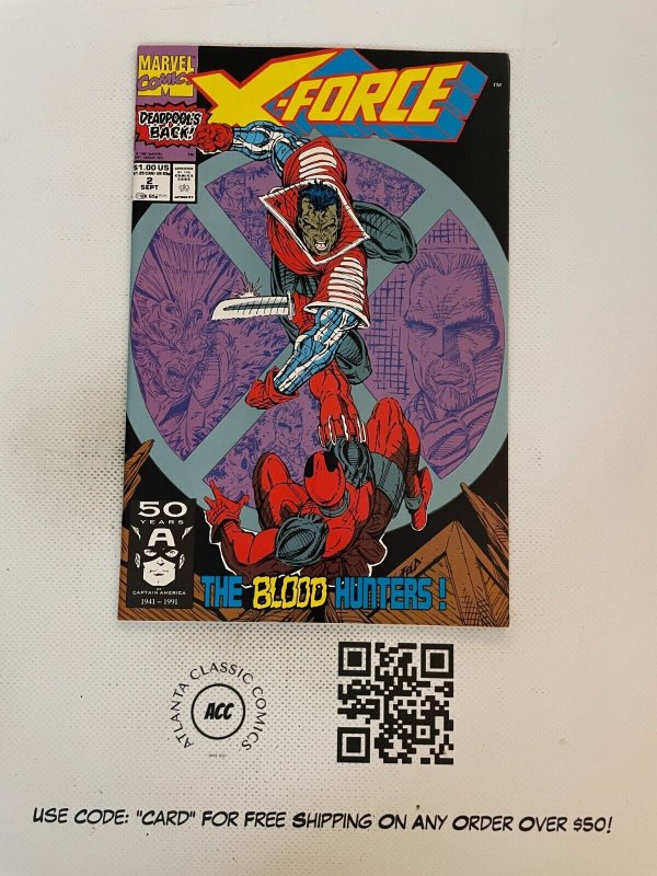 X-Force # 2 NM 1st Print Marvel Comic Book 2nd Deadpool Appearance Key 7 SM15