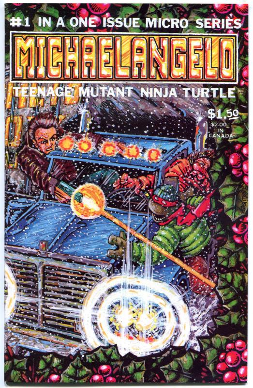 Michaelangelo Micro Series TEENAGE MUTANT NINJA TURTLES #1, VF/NM, 1985, Xmas